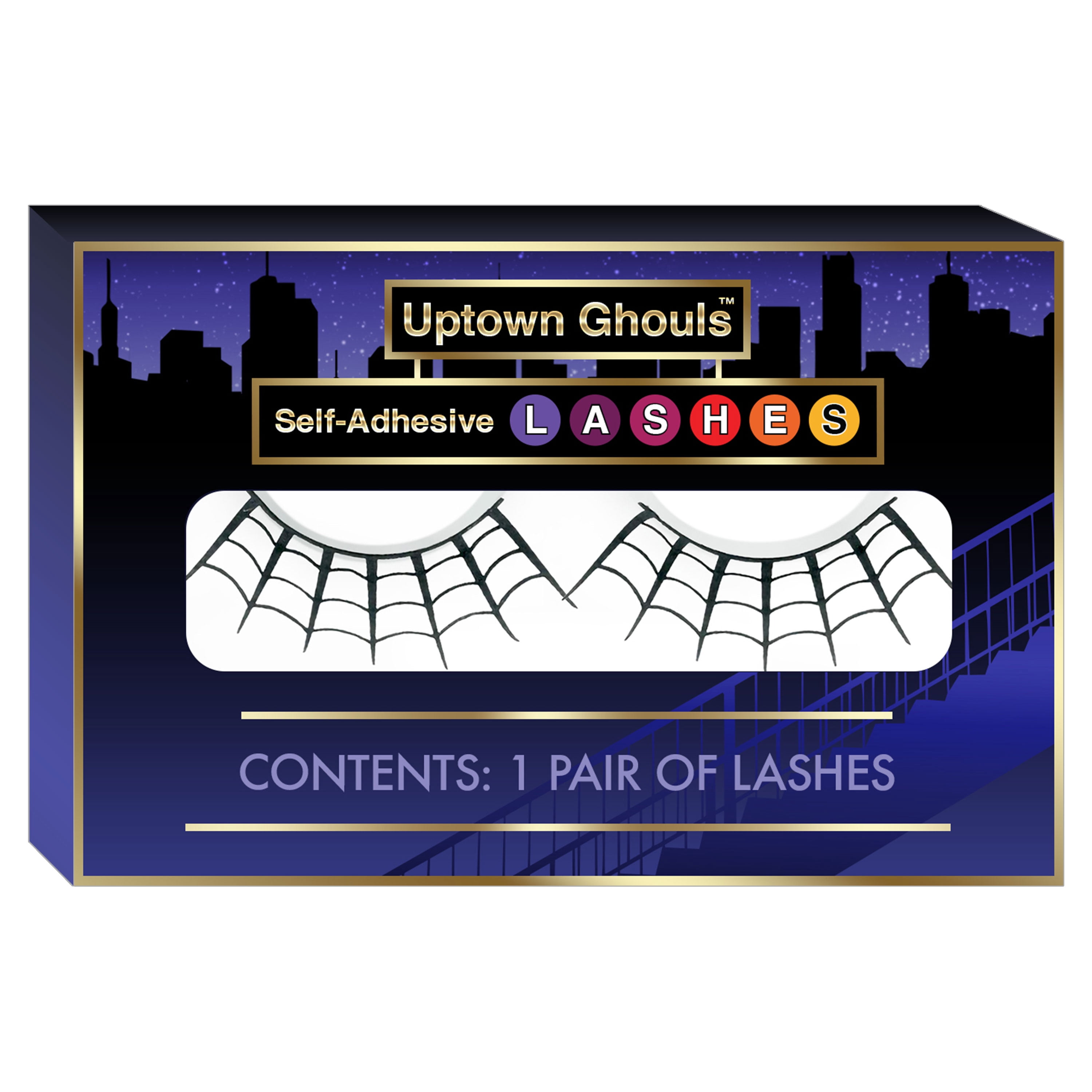 "Webbed" Lashes from Uptown Ghouls, Halloween Makeup by Cinema Secrets