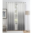 thumbnail image 1 of Uptown Home Gray White Ombre Full Blackout Window Curtain Panels Thermal Insulated Drapes Room Darkening Window Treatment for Bedroom, 50"x 63"x2, 1 of 6