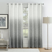 Uptown Home Modern Gray Ombre Grommet Blackout Curtain Sets, 50" x 84" (2 Panels)