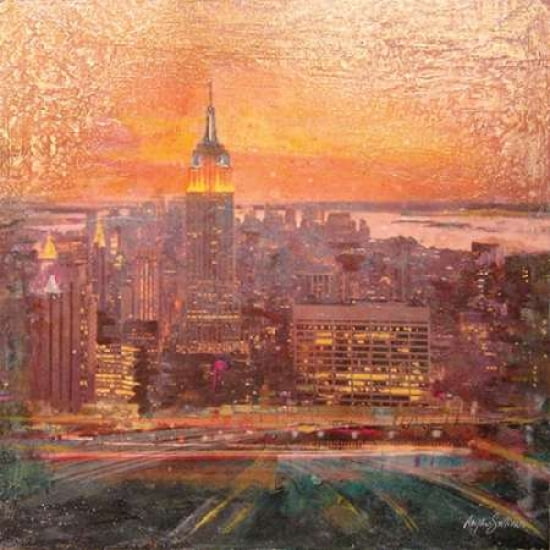 Uptown Manhattan Canvas Art - Andrew Sullivan (24 x 24)