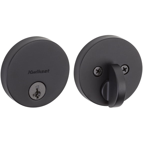 Uptown Single Cylinder Round Deadbolt - 258 Series with Smartkey - Boxpack