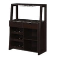 thumbnail image 1 of Uptown Wine Bar with Espresso - Cabinet, Wood - 33.5 x 15.5 x 45.25 in., 1 of 1