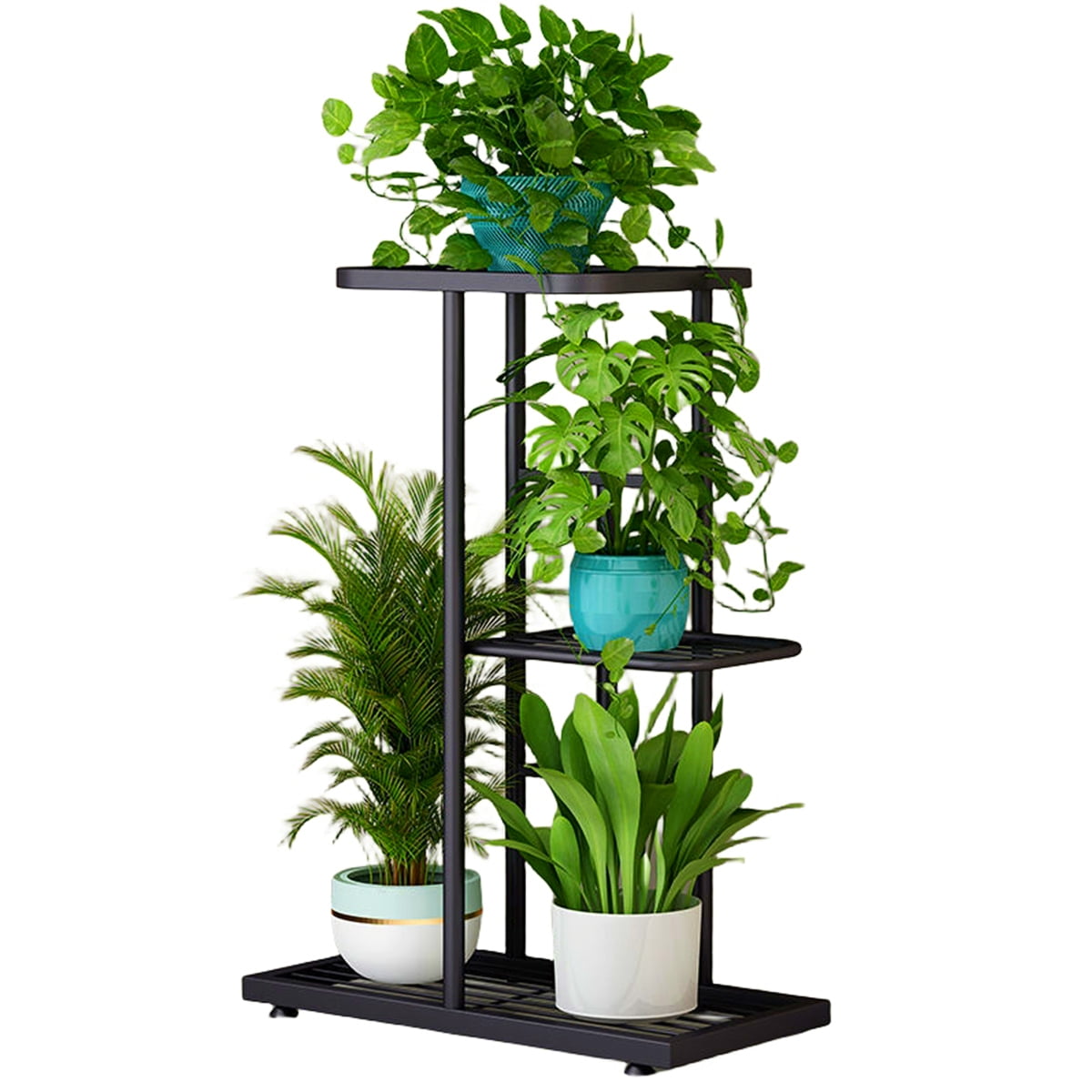 Uptyia Metal Flower Plant Stand Black Plant Stands for Indoors Plant