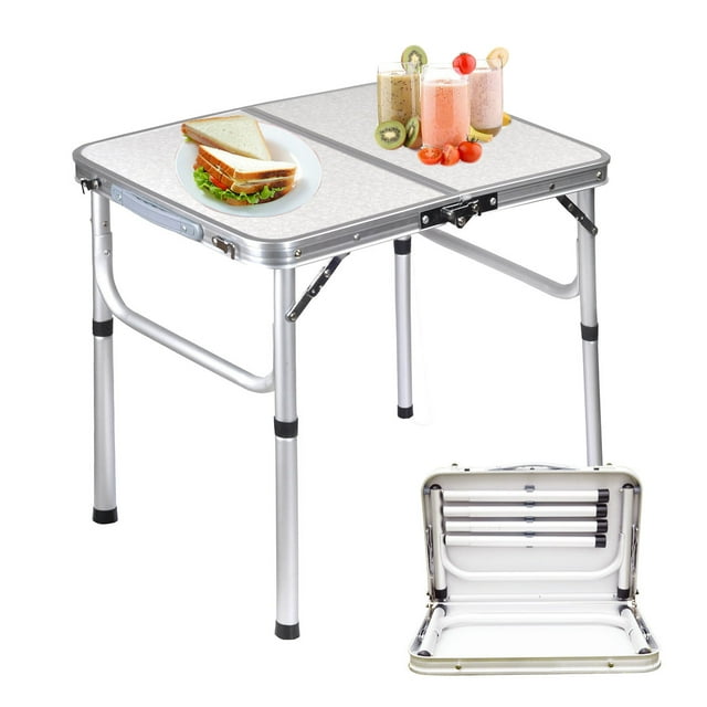 Uptyia Aluminum Foldable Compact Lightweight Outdoor BBQ Portable 2 Ft