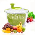 Uptyia Salad Spinner Large 5L Capacity,Fruit Cleaner Manual Lettuce