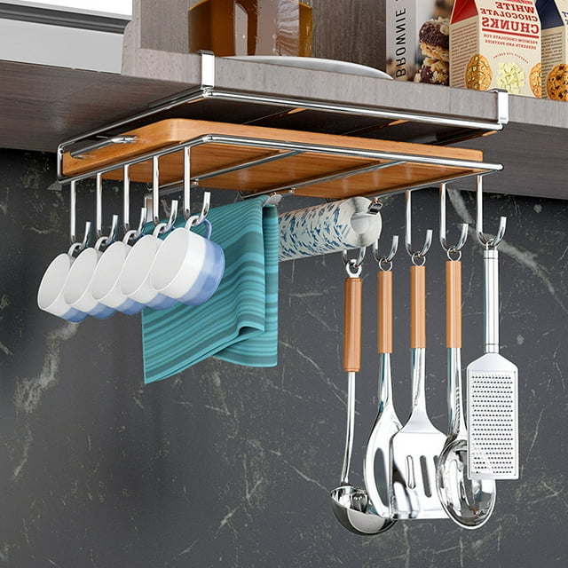 Uptyia Under Storage Hanging Shelf Kitchen Organizer