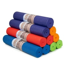 Upward Fit Elevate Yoga Mats, 10 Pack, 72" Long x 24" Wide, 4.5 mm Thick, Non-Slip and Easy to Clean Gym Mats for Schools and Studios, Assorted