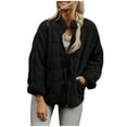 thumbnail image 1 of Uqiangy Barn Jackets For Women 2025 Women'S 2025 Jackets Quilted Jacket 2025 Fall Trendy Long Sleeve Women'S Cotton Coatjacket Loose Solid Color Jacket For Women Quilt Jacket, 1 of 9