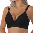 thumbnail image 1 of Uqiangy Breast Reduction Bra Bras for Women Lace Sports Bras for Women Bra for Plus Size Women Plus Size Push Up Bras for Women Pushup Bra No Underwire Black M, 1 of 9