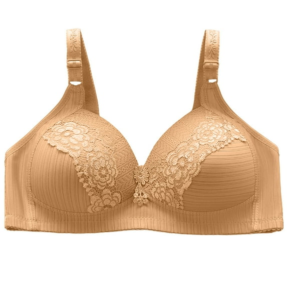 Uqiangy Breast Reduction Bra Longline Bras for Women Minimizer Bras for Women Full Coverage Tshirt Bras for Women Jelly Bras for Women Corset Tops Light yellow 2XL