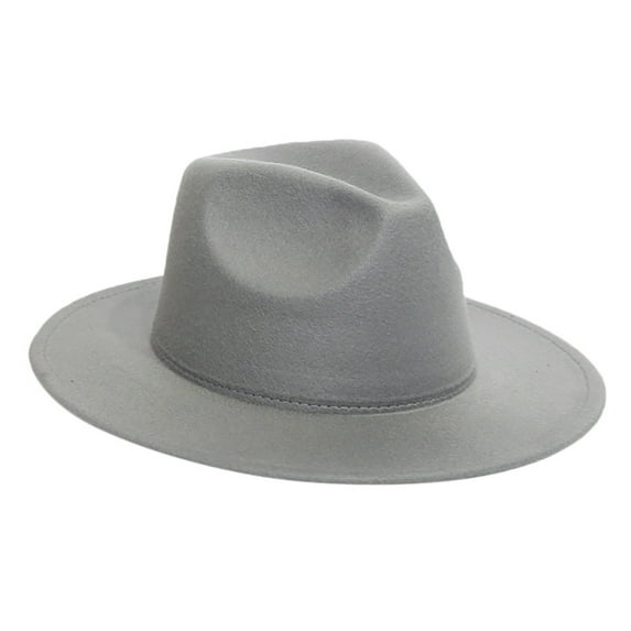 Uqiangy Brown Fedora Felt Hats for Men Women's Fedoras Fedoras for Women Fedora for Women Womens Fedora Hat Fedora Hat Women Gray