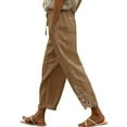 thumbnail image 1 of Uqiangy Capri Linen Pants For Women Summer Pants For Women Women's Pants & Capris Womens Seersucker Pants Capris Pants For Women Summer Pants For Women 2025 Linen Pants For Women Khaki M, 1 of 7