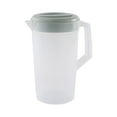 thumbnail image 1 of Uqiangy Clear Round Plastic Pitcher, Dishwasher Proof with Lid, Spout, and Handle for Easy Pouring, 1 of 4