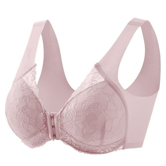 Uqiangy Corset Tops Bra for Racerback Tank Supportive Bras for Women One Size Fits All Underwear for Women Wireless Pushup Bra for Women Underwire Bras for Women Sports Bra Light Pink 5XL