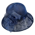 thumbnail image 1 of Uqiangy Derby Hats for Women Kentucky Derby Hat Tea Party Accessories for Women Black Church Hats for Women Pink Fascinators for Women Women Church Hats Fancy Hats for Women Navy, 1 of 3