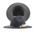 thumbnail image 1 of Uqiangy Fedora Hat Women Fedora Hats for Women Felt Hats Wide Brim Fedora Fedora Hat Womens Fedora Hat Fedora Hat for Women Black, 1 of 2