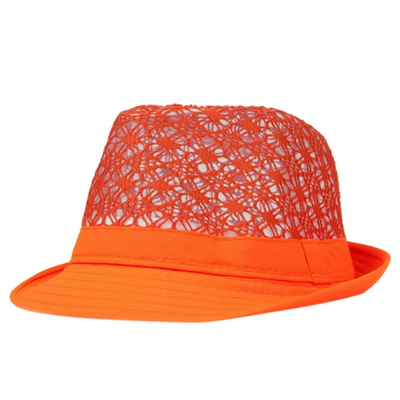 Uqiangy Felt Hats for Women Women Fedora Felt Hats for Men Women's Fedora Brown Fedora Women Fedora Hats Womens Fedora Hats Orange