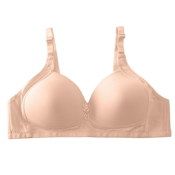 Uqiangy Gym Tops for Women Women's Bras Breast Reduction Bra Plus Size Bras Senior Bras for Women Posture Corrector Bra for Women Light Pink 2XL