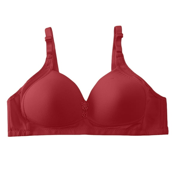 Uqiangy Gym Tops for Women Women's Bras Breast Reduction Bra Plus Size Bras Senior Bras for Women Posture Corrector Bra for Women Red 3XL