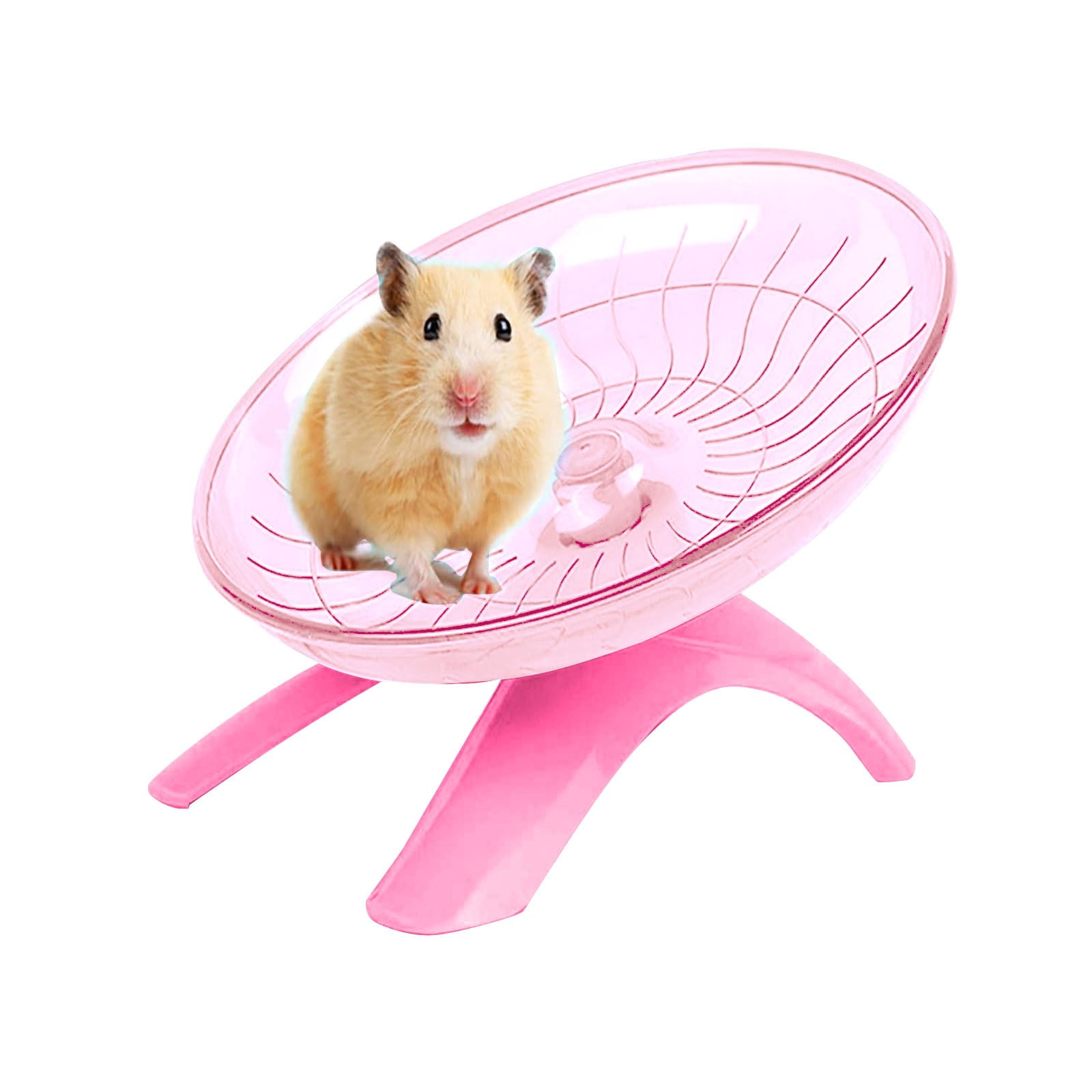 POPETPOP Silent Hamster Wheel-Wooden Exercise Wheel Mute Hamster