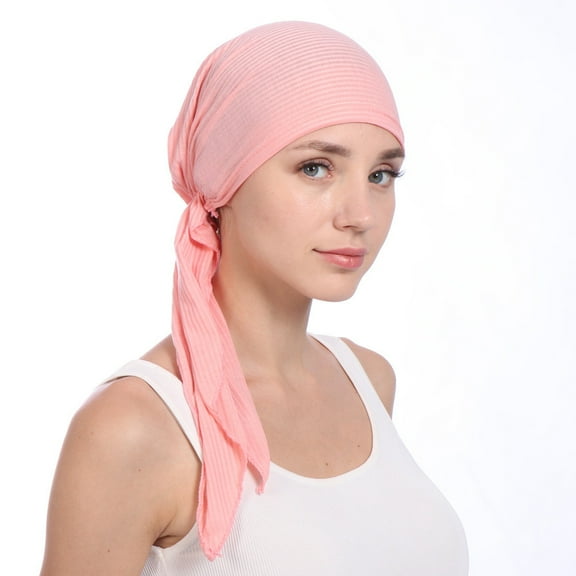 Uqiangy Head Scarves for Chemo Hijab Caps for Women Turbans for Women with Cancer Cotton Turbans for Women Head Scarf for Cancer Patients Women Black Head Scarf for Women Scarf Hat Pink
