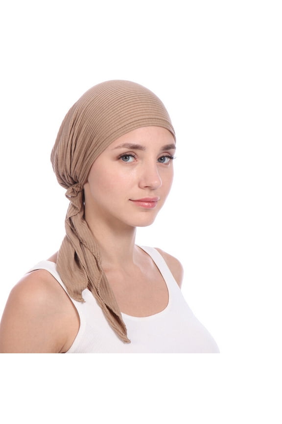 Head Scarves for Chemo Hijab Caps for Women Turbans for Women with Cancer Cotton Turbans for Women Head Scarf for Cancer Patients Women Black Head Scarf for Women Scarf Hat Khaki