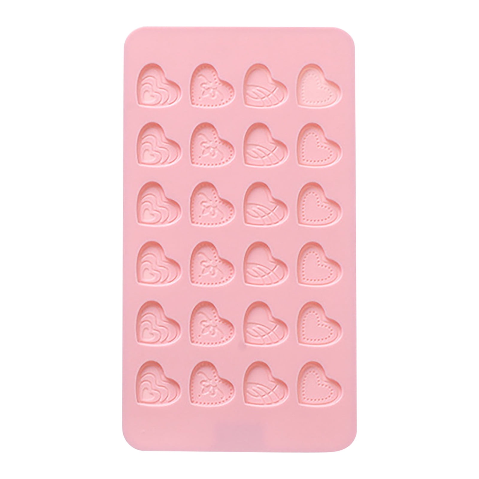 Uqiangy Heart Shaped Chocolate Silicone Molds 24 Cavity Mini Love Heart