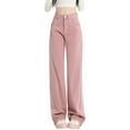 thumbnail image 1 of Uqiangy Jean Sweatpants Women Stretch Jeans For Women Women'S Wide Leg Pants Sweatpants Women Baggy Baggy Jeans Women Wide Leg Jeans Plus Size Plus Size Baggy Jeans For Women Pink L, 1 of 9