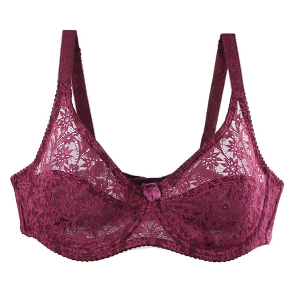 Uqiangy Lace Sports Bras for Women Sports Bra Women's Bras Lace Bralettes for Women Running Girl Sports Bras for Women Push Up Bras for Women Underwire Bras for Women Wine 75C