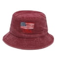 thumbnail image 1 of Uqiangy Large Bucket Hats for Men Mens Sun Hat Bucket Hat Hiking Hat Bucket Hats for Woman Sun Hat for Beach Sun Hats for Men Red, 1 of 8