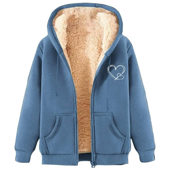 Uqiangy Lightweight Jackets for Women Casual Comfort Color Sweatshirts Plain Sweatshirt Fall Outfits for Women 2025 Trendy Fall Outfits for Women 2025 Lightweight Jacket Women Blue 5XL