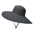thumbnail image 1 of Uqiangy Mens Sun Hats with Uv Protection Bucket Hat Sun Hat Straw Hats for Men Wide Brim Bucket Hats for Woman Wide Brim Hats for Men Sombreros Para El Sol De Hombres Dark Gray, 1 of 7