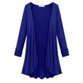 thumbnail image 1 of Uqiangy Open Front Knitted Sweater Oversized Casual Loose Solid Loose Fit Open Front Chunky Soft Knit Pullover Sweater Fall Sweatshirt Woman Sweater Blue M, 1 of 3