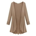 thumbnail image 1 of Uqiangy Open Front Knitted Sweater Oversized Casual Loose Solid Loose Fit Open Front Chunky Soft Knit Pullover Sweater Fall Sweatshirt Woman Sweater Khaki XL, 1 of 3