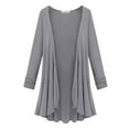 thumbnail image 1 of Uqiangy Open Front Knitted Sweater Oversized Casual Loose Solid Loose Fit Open Front Chunky Soft Knit Pullover Sweater Fall Sweatshirt Woman Sweater Gray L, 1 of 3