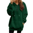 thumbnail image 1 of Uqiangy Oversized Sweatshirt for Women Women's Sweatshirts Oversized Long Sleeve Shirts for Women Tunic Sweatshirt Crewneck Sweatshirts Women Fleece Pullover Women Green 4XL, 1 of 9