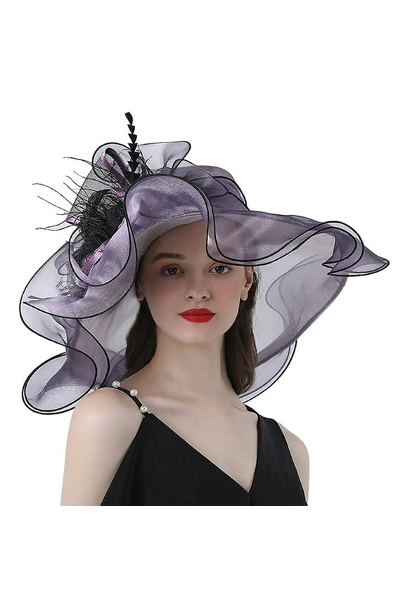 Pink Hats for Women Women Church Hats Garden Party Hat Womens Hats Fashion Fancy Hats for Women Tea Party Wedding Hats for Women Elegant Derby Hats for Women 2025 Hot Pink