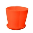 Uqiangy Plastic Flowerpot Modern Decorative Plant Small Pot With Tray