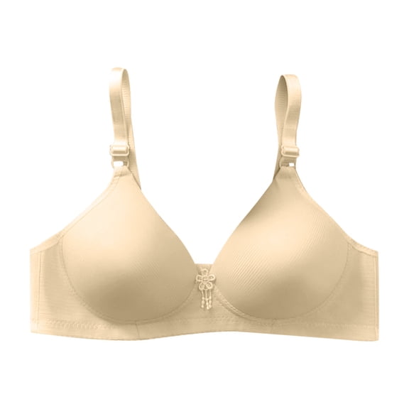 Uqiangy Push Up Bra Plus Size Senior Bras for Women Front Closure Sports Bras for Women Corset Tops Plus Size Bras for Women Sport Bra Beige 2XL