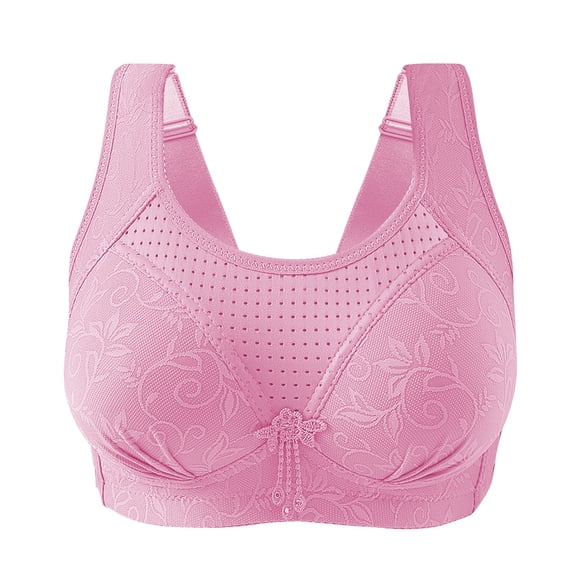Uqiangy Racerback Bras for Women Women's Bras Bra for Plus Size Women Bras for Women Running Girl Sports Bras for Women Pushup Bra No Underwire Pink M