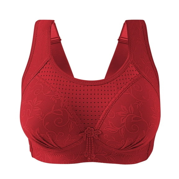 Uqiangy Racerback Bras for Women Women's Bras Bra for Plus Size Women Bras for Women Running Girl Sports Bras for Women Pushup Bra No Underwire Red XL