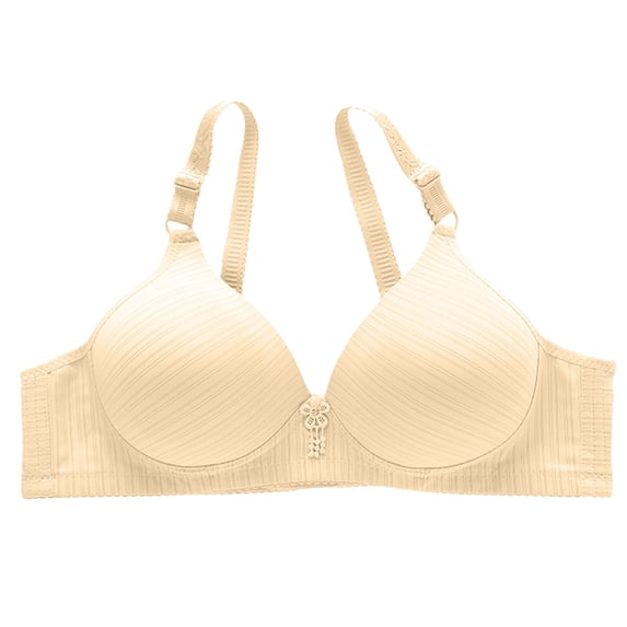 Uqiangy Racerback Bras for Women Plus Size Push Up Bras for Women Plus Size Bra Bras for Women Sports Bras for Women Women's Bras Beige L