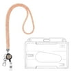 Uqiangy Rhinestone Lanyards for Id Badges, ID Card Holder Crystal