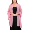 thumbnail image 1 of Uqiangy Shawl Wraps for Women Summer Chiffon Shawl Sheer Shawl for Evening Dresses Summer Shawls for Women Lightweight Silk Shawl Wraps for Women Chiffon Scarf Pink, 1 of 5
