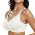 thumbnail image 1 of Uqiangy Sports Bras for Women Push Up Bras for Women Women's Underwear And Bras No Wire Bras for Women Padded Bras for Women Small Breast Wireless Push Up Bra Women's Bras White M, 1 of 9