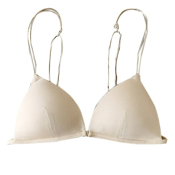 Uqiangy Top Bras for Women Womens Bras Pack Bra Wireless Push-Up Bra Lace Bralettes for Women No Wire Bras for Women Full Coverage Full Coverage Bras for Women Wireless Push Up Bra Beige XL