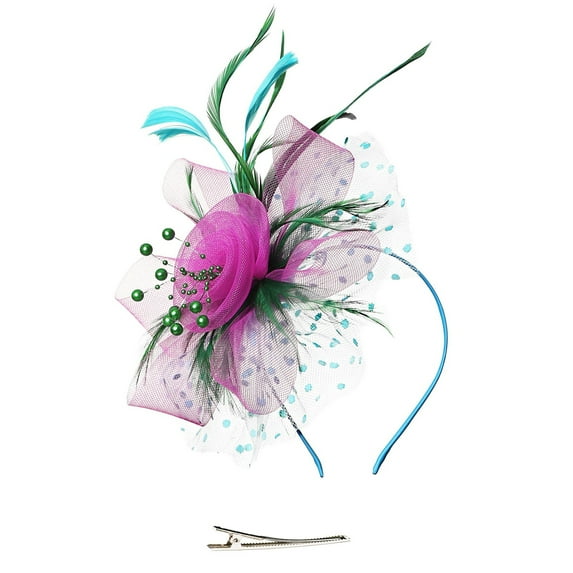 Uqiangy Wedding Hat Fascinators Hats for Women Tea Party Black Hat Women Dressy Fancy Hats Tea Hats for Women 2025 Kentucky Derby Hats for Women Sunday Hats for Women Hot Pink