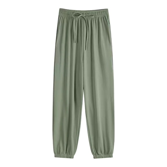 Uqiangy Wide Leg Pants Tall Girl Pants For Women Palazzo Pants For Women Dressy High Waist Wide Leg Pants For Women Women Pants Palazzo Pants For Women Plus Size Womens Pants Casual Green M