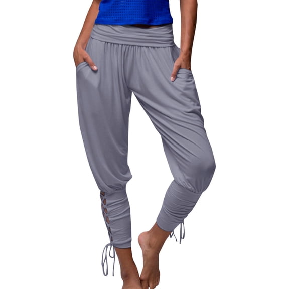 Uqiangy Wide Leg Yoga Pants Exercise Pants For Women Womens Pants Casual Soft Pants For Women Wide Leg Sweat Pants Women'S Lounge Sweatpants High Waist Wide Leg Pants For Women Gray M