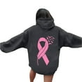 thumbnail image 1 of Uqiangy Winter Clothing For Women Cute Hoodies Solid Color Hoodies Fall Outfits For Women 2025 Trendy 2025 Fall Trendy Long Sleeve Breast Cancer Sweatshirt For Women Gray 3XL, 1 of 5